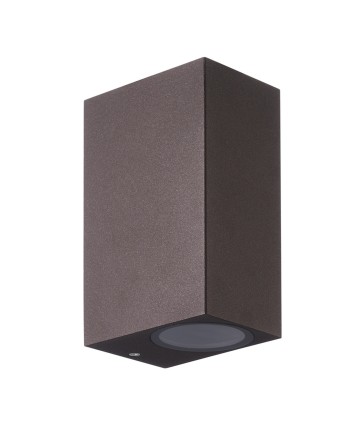 KANDANCHU * APLIQUE EXTERIOR CUAD. 2L*GU10 CORTEN